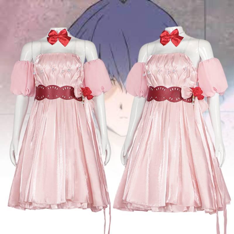 New Century Evangelion Asuka Langley Cosplay Costume By Xingzhiyuan Floral Pink Dress Set