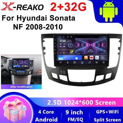 Android 13 for Hyundai Sonata NF 2008 2009 2010 Car Radio Multimedia Video Player Android Auto Wireless Adapter