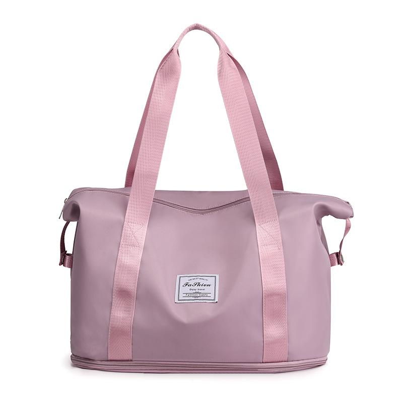 Short-Distance Sports Fitness Bag Wet And Dry Separation Travel Bag Foldable Handbag Boarding Bag Outdoor Luggage Storage Bag