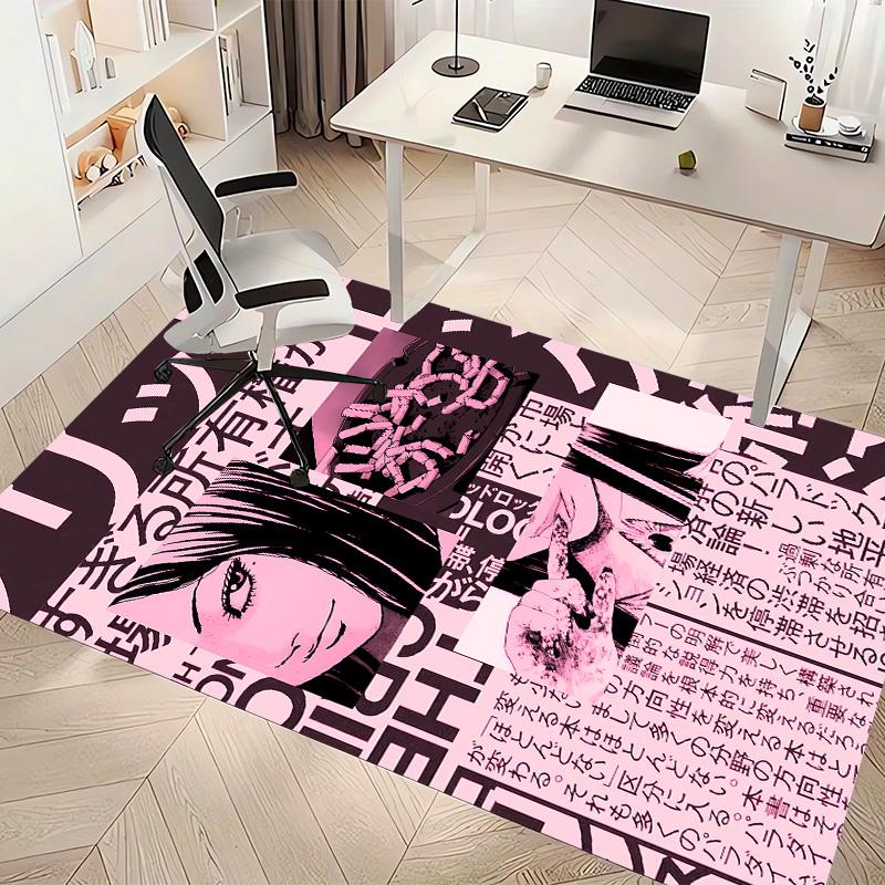 Thriller Manga Junji Ito Tomie0 Printed Absorbent Washable Carpet, Non-Slip Bathroom Mats, Kitchen Rugs, Yoga Mat,Living Room Entrance, Camping Picnic