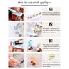 5D Embossed Nail Art Stickers Manicure Accessories Self Adhesive Nail Decals