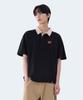 GHOST REPUBLIC Rugby Collared Short Sleeve Tee Gt-389_Black(Brown)
