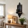 Dark Aesthetic 3D Printed Gothic Wall Shelf Vintage Carved Plastic Cross Floating Shelf Dark Style Floating Rack Organizer