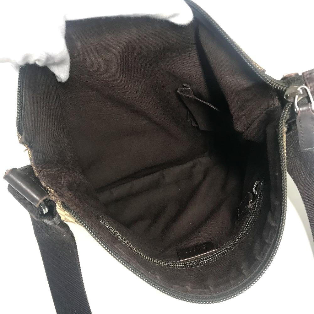 GUCCI 145857 GG Crossbody Messenger Bag Shoulder Bag Beige/SilverHardware