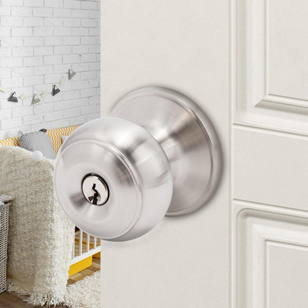 Elegant Door Knobs with Square Rosettes Privacy Lock Portable Accessory for Bedroom and Bathroom Daily Casual Use
