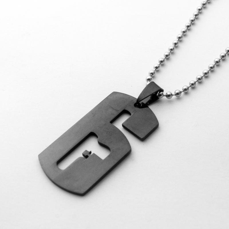 Accessories Men'S Necklace Titanium Steel Pendant Stainless Steel Long Necklace Girls Fashion Sweater Chain