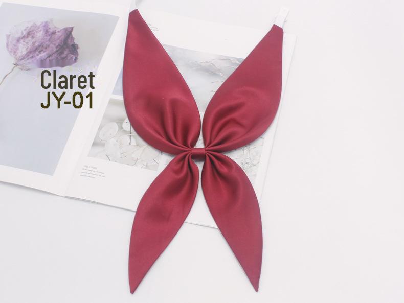 

Женский однотонный шелковый галстук-бабочка и шарф для униформы JK