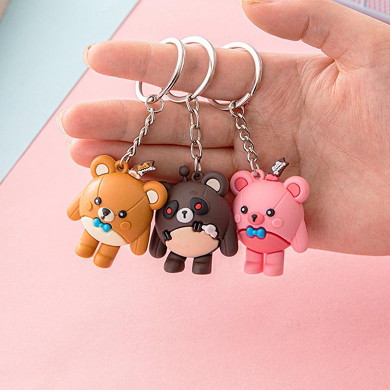 Keychain Eggie Party Pendant Bear Figure Keyring Bag Decoration Kid Gift Unisex
