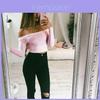 Premium Quality Mode Femme Decollete Crop Top With Long Sleeves For Stylish Comfort