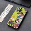 R-Rugrat Chuckie A-Angelica Phone Case Funda For Iphone 13 17 16 11 15ProMax 14 12 Pro Xs Max Mini Xr X 7 8 6 6s Plus Covers