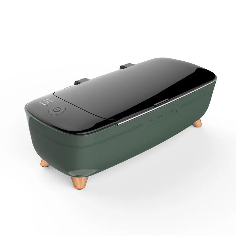 

40kHz Ultrasonic Cleaner Portable Ultrasound Cleaning Machine for Jewelry Glass Razor Personal Care Ultrasoun Clean Device 15W AU зелений