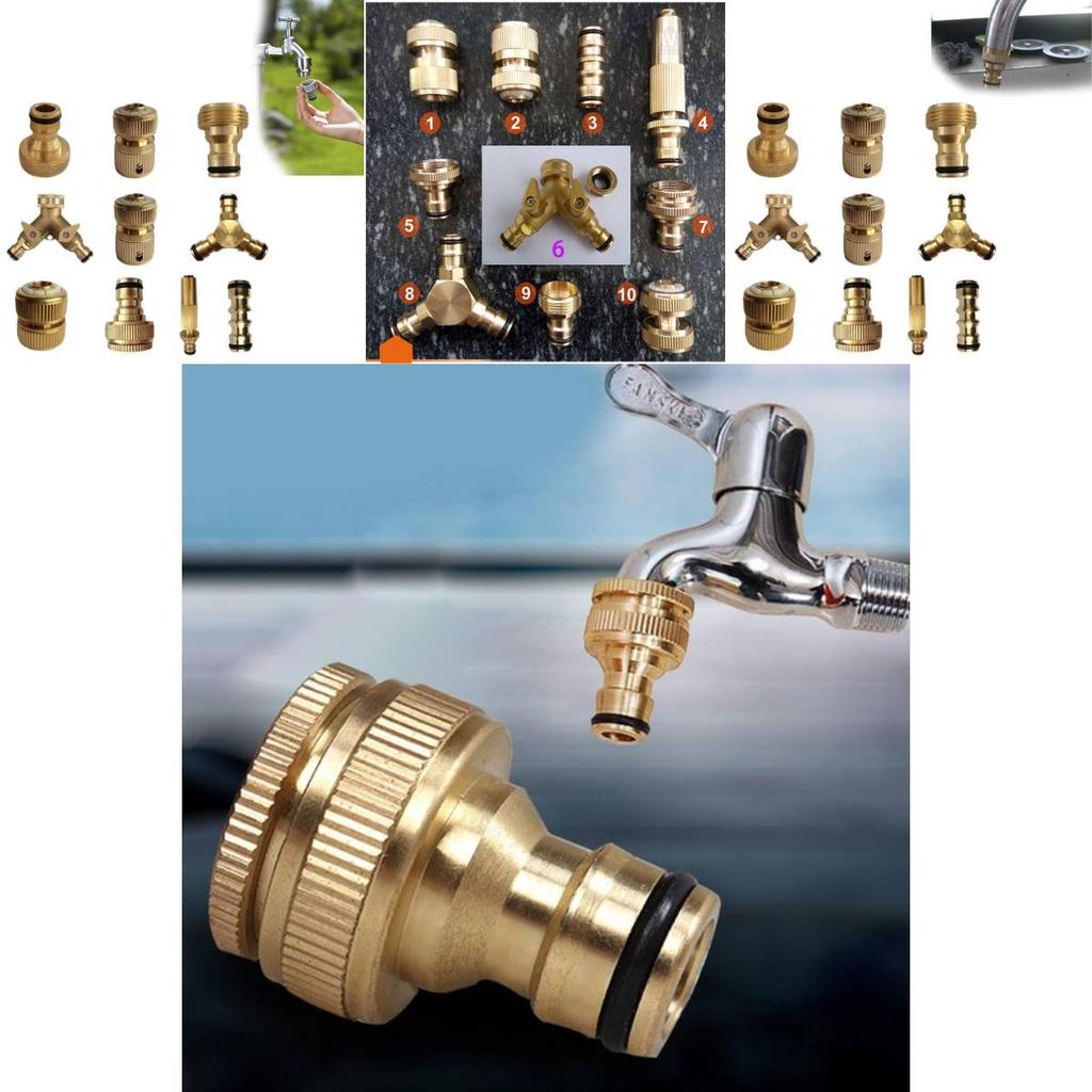 Premium Brass Water Flow Connector For Agricultural Use And Garden Hose Nozzles