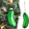 Ciondolo di Cetriolo di Vetro Ornamento da Appendere all'Albero di Natale Ornamenti Cetriolo Sottaceto Decorazioni Pendenti per l'Albero di Natale