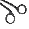 Semicircular Plating Stainless Steel Candle Heart Clip Wick Trimmer Scissors Tool(black)