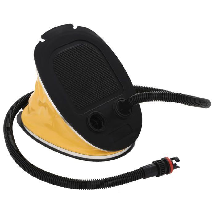 Pompe à pied - vidaXL - 92726 - 21x29,5 cm - PP et PE - Gris et jaune