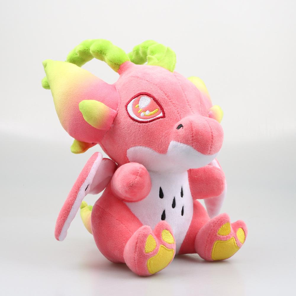 1pc 25cm/9.84in dragonfruit dragon plush dragon fruit dinosaur doll seated cute plush birthday gift