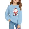 Christmas Day Girls Round Neck Pullovers For Kids Printed Baby Tops