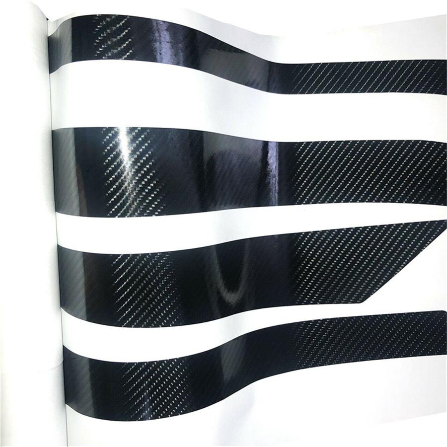 For 2016-20 Honda Civic Front Bumper Grille Protector Stickers Carbon Fiber Look