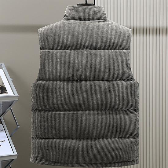 Thick Vest, Autumn and Winter Casual Men's Jacket, Fashionable Sleeveless Jacket, Warm Cotton Vest