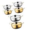 Stainless Steel Soup Pot Double Handle Milk Pot Hot Pot Korean Ramen Pot  Induction Cooker