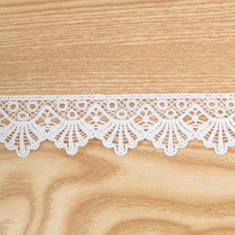 

Новая Молочная Шелк Штрих-код Кружево 40 мм Ширины Штрих-код Водорастворимое Кружево Изысканная Белая Отделка jh1890 refined white (color can be customized)