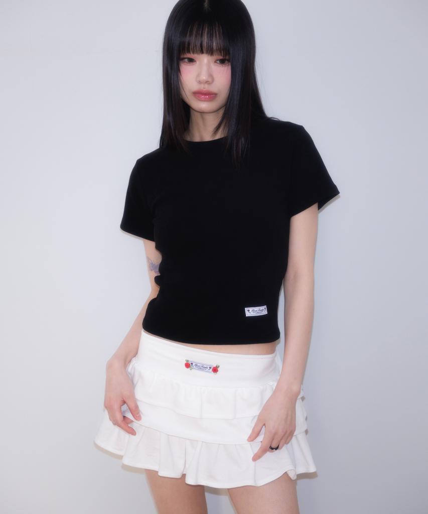 Rose Franz Rose Cancan Mini Skirt [White]