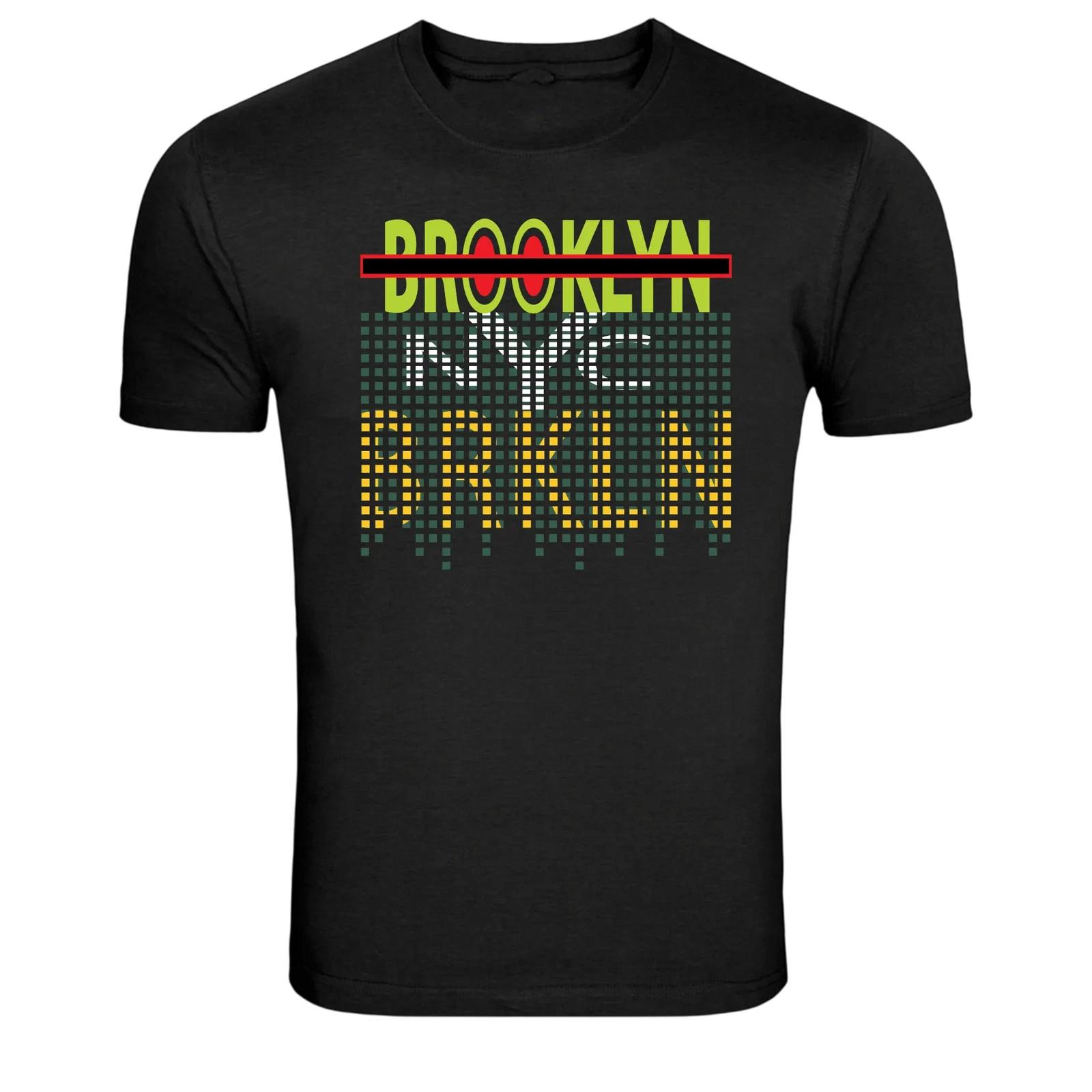 Brooklyn NYC Pixel Style Urban Graphic T-Shirt XXXXL