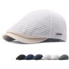 Bérets en Maille pour Femmes Hommes Légers d'Été Casquettes Décontractées Fines Respirantes Creuses Chapeau Béret pour Activités Extérieures