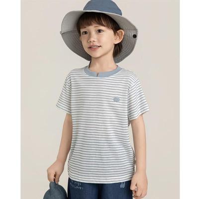 Yoyou Boys' Striped Short-Sleeve T-Shirt