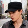 Mens Allseason Flat Top Cotton Hat With Embroidered Letters For Casual Sun Protection