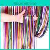 Festive 2 Meter Colorful Rainbow Streamer Curtain Perfect For Holiday And Party Decor