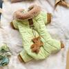 Thick-Warmed Dog Bodysuit One-Piece Pet Clothes Fashion Pet Plush Coat  For Small Medium Dog