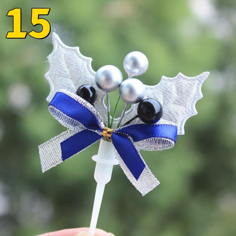 10PCS Merry Christmas Cake Toppers Cartoon Xmas Tree Cake Decor Snowman Happy New Year Cupcake Toppers Decor For Party Wholesale