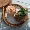 3 Size Breakfast Hand-Woven Bread with Handle Round Basket Rattan Tray Wicker Storage