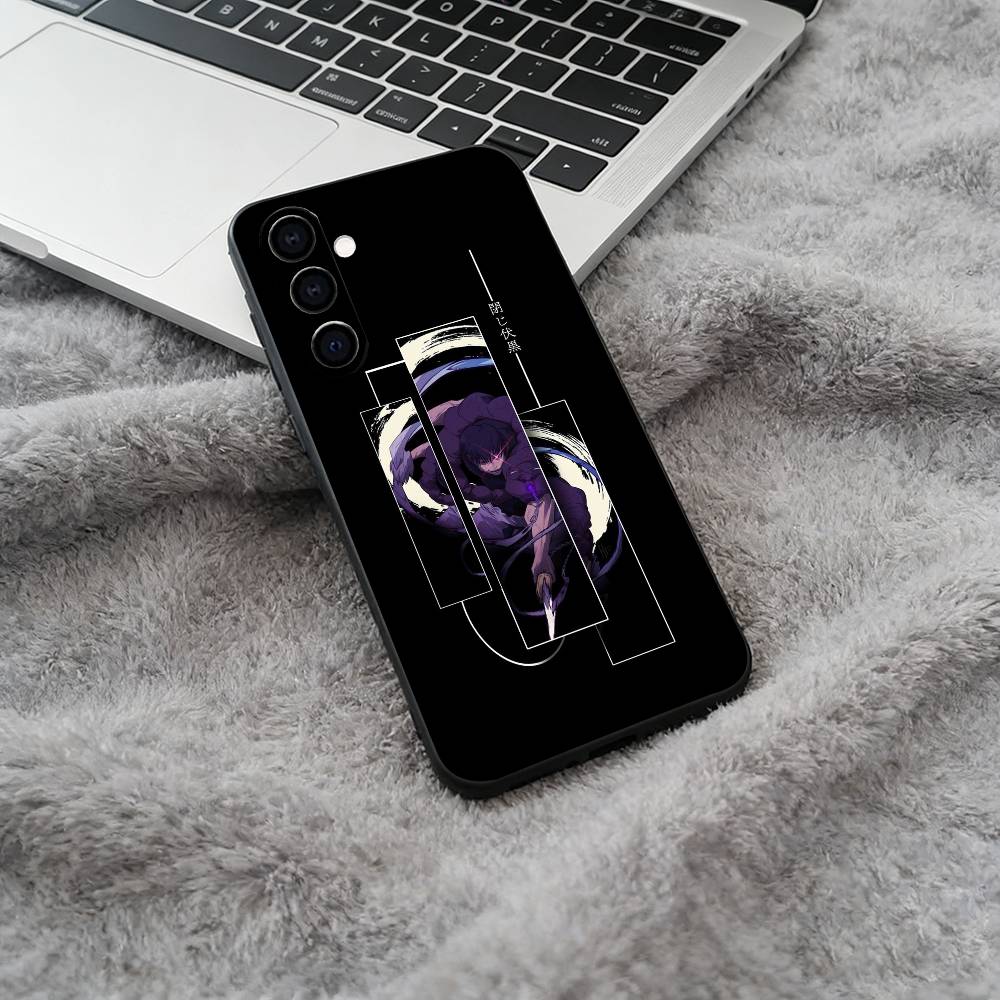 Charismatic villain-Fushiguro Toji Black Soft Silicone Phone Case for Samsung Galaxy A73, A71, A72, A70, A53, A52, A51