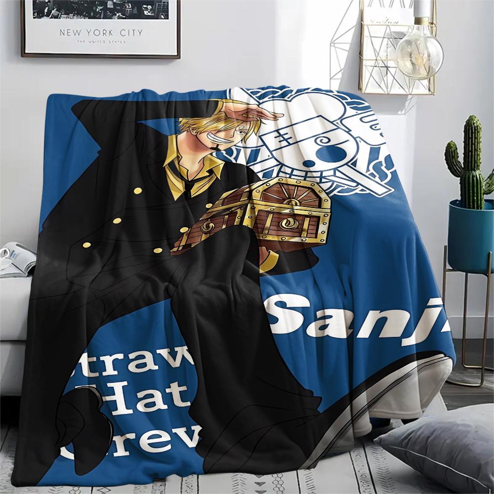 Coperta in Flanella con Stampa Personaggio One Piece, Alta qualità Confortevole per Tutte le Stagioni, Arredamento per la Casa, Calore e Comfort, Perfetta per Regali di Natale