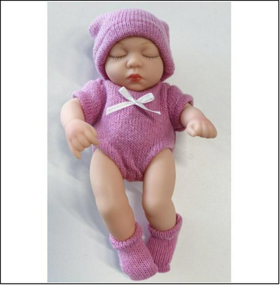 7-Inch Soft Vinyl Reborn Baby Doll Mini Figurine