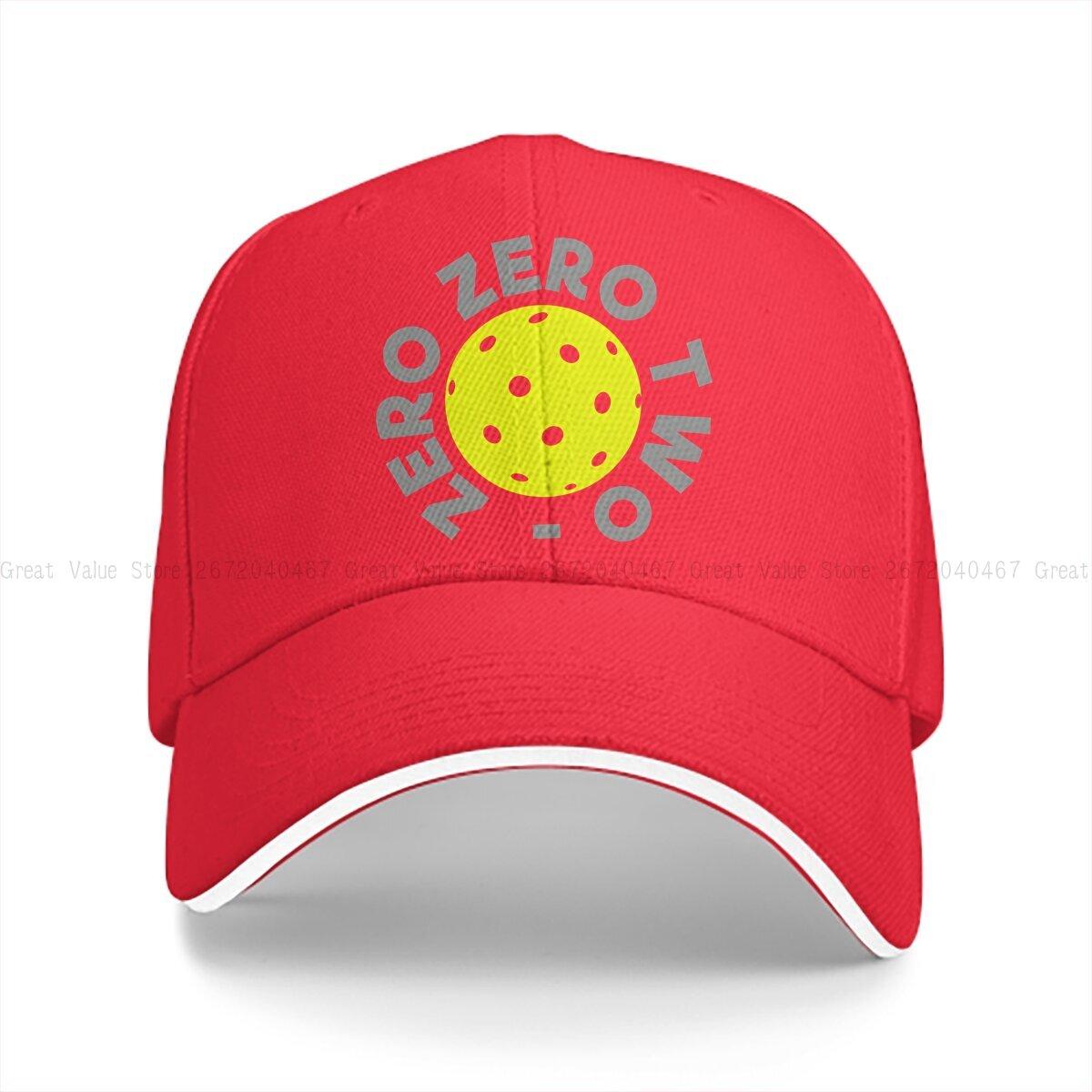 Zero Zero Two Baseball Caps Peaked Cap Pickleball Sports Sun Shade Hats for Unisex Women One Size