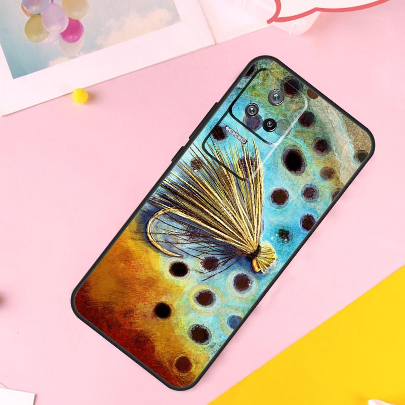 Trout Fish Fishing Case For Xiaomi 13 14 Ultra 12 Lite 11T 12T 13T Pro POCO M6 Pro X6 X5 X3 F3 F5 M5s Cover