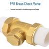Hufan PPR Brass Double Union Horizontal Check Valve