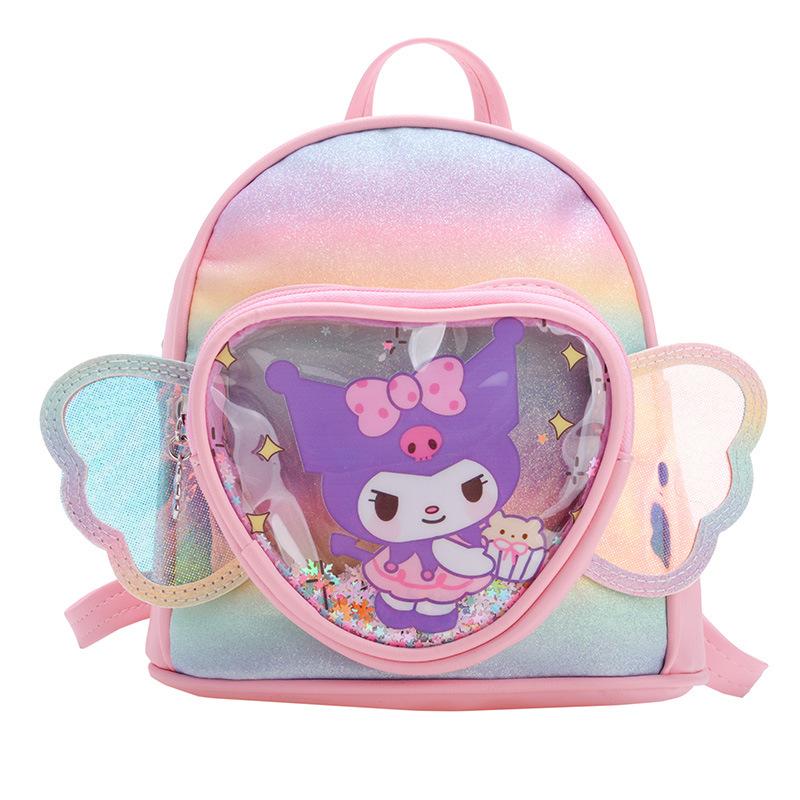 School Bag New Backpack Cartoon Pu Small Bag Cute Girl School Bag Lightweight Small Backpack