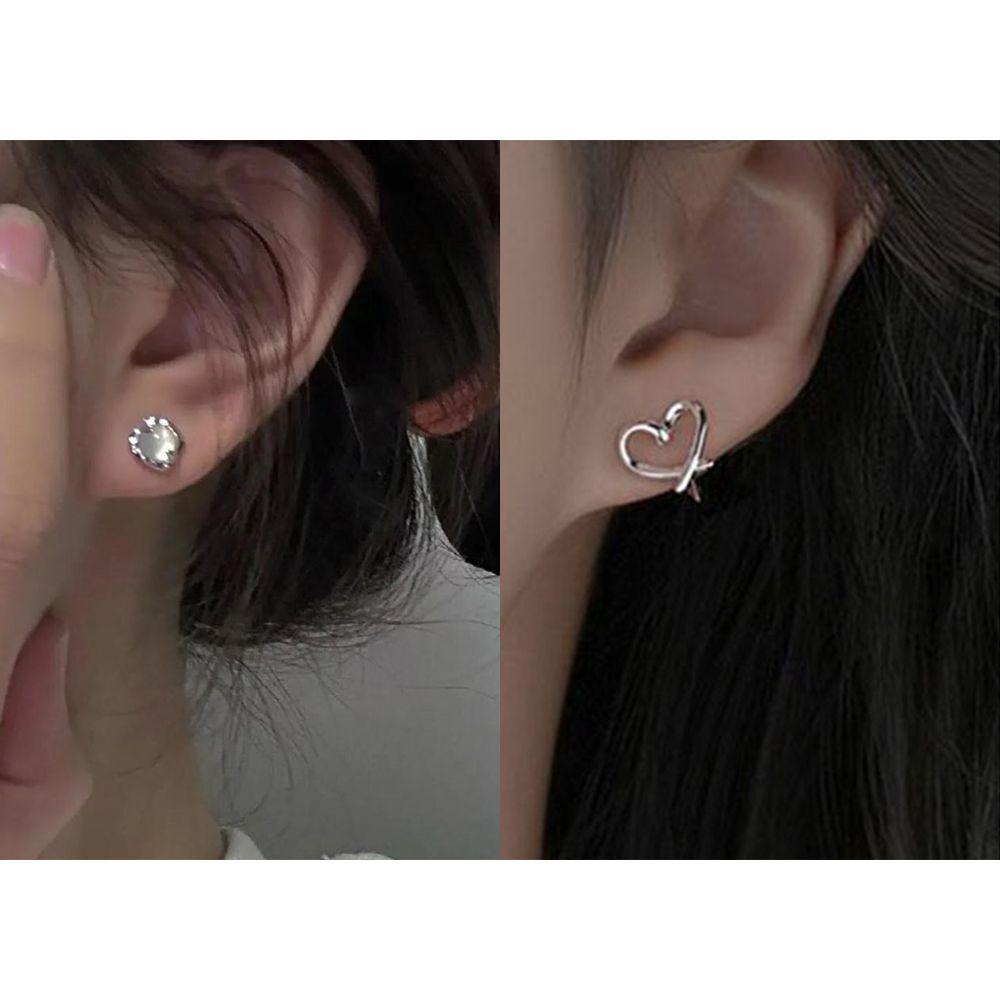 Cercei Nișă Stil Aloof: Argint Sterling 925 cu Eleganță de Basm, Design Minimalist în Stil Național.