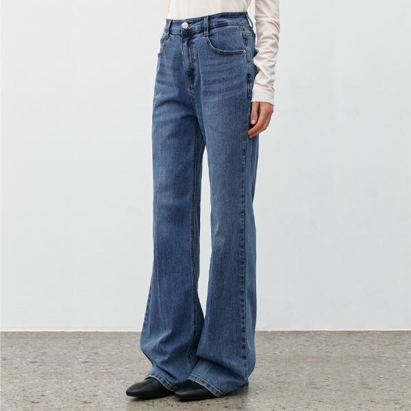 Atelier Nine Slim Line Semi-Bootcut Denim Pants (S-Pt-5483)