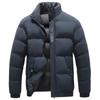 Men's Autumn and Winter Fashion Lapel Cotton-padded Jacket Thick Down Jacket