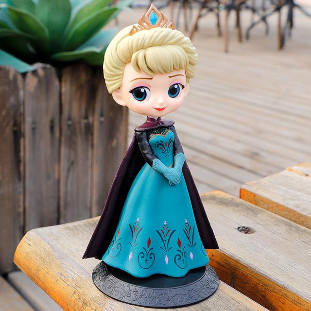 Disney Q Posket Jasmine Princess Snow White Belle Ariel Cinderella Anna Elsa Mulan Tinkerbell Cake Topper Children Gift