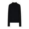 Machine Washable Women's Pure Wool Slim-Fit Half-High Collar Sweater - Autumn/Winter Cashmere Knit Base Layer