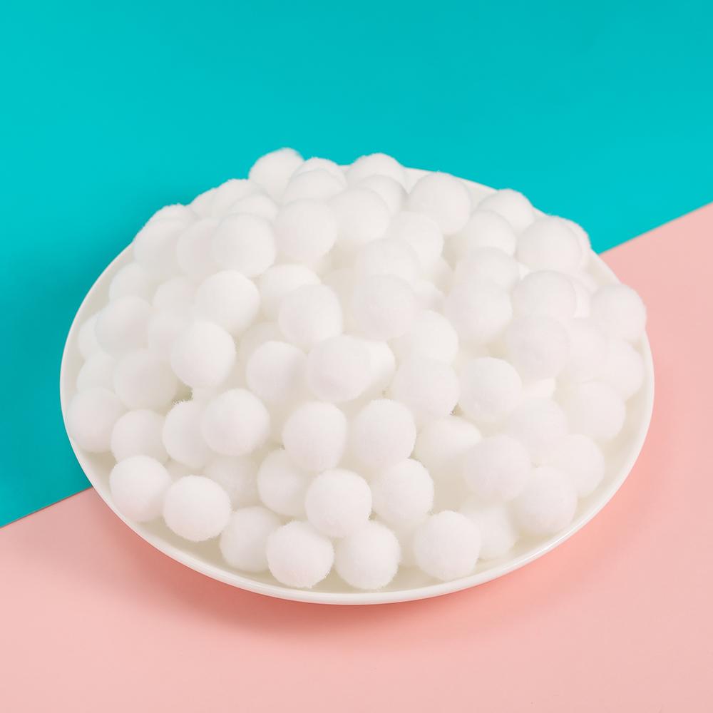 50pcs 10/15mm Multicolor Soft Fluffy Ball Pompom Plush Balls for DIY Sewing Holiday Decorations and Jewelry Making Supplies