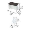 1/12 Miniature Dollhouse Furniture Metal Bar Table and Chair Set for Realistic Dollhouse Scene Display Decoration