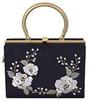 Ando Camellia Embroidered Bag Black GKT-21 Women's