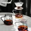 MHW-3BOMBER 500ml Coffee Server Glass Coffee Pot Espresso Dripper Pour Over Maker Brewer Pot Clear Chic Home Kitchen Accessories